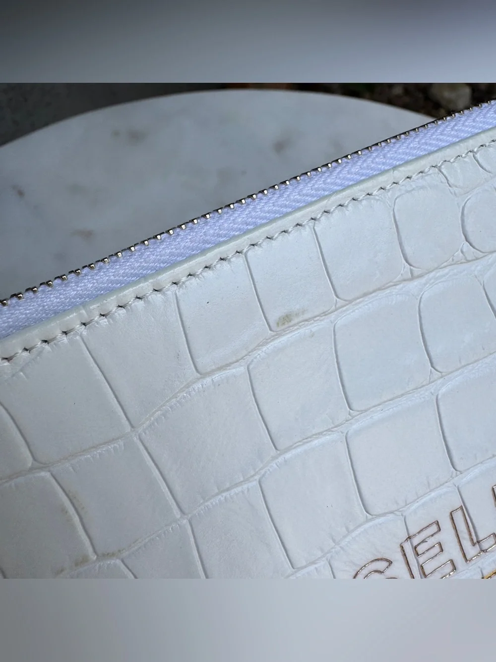 Chanel Croc Embossed Leather O-Case